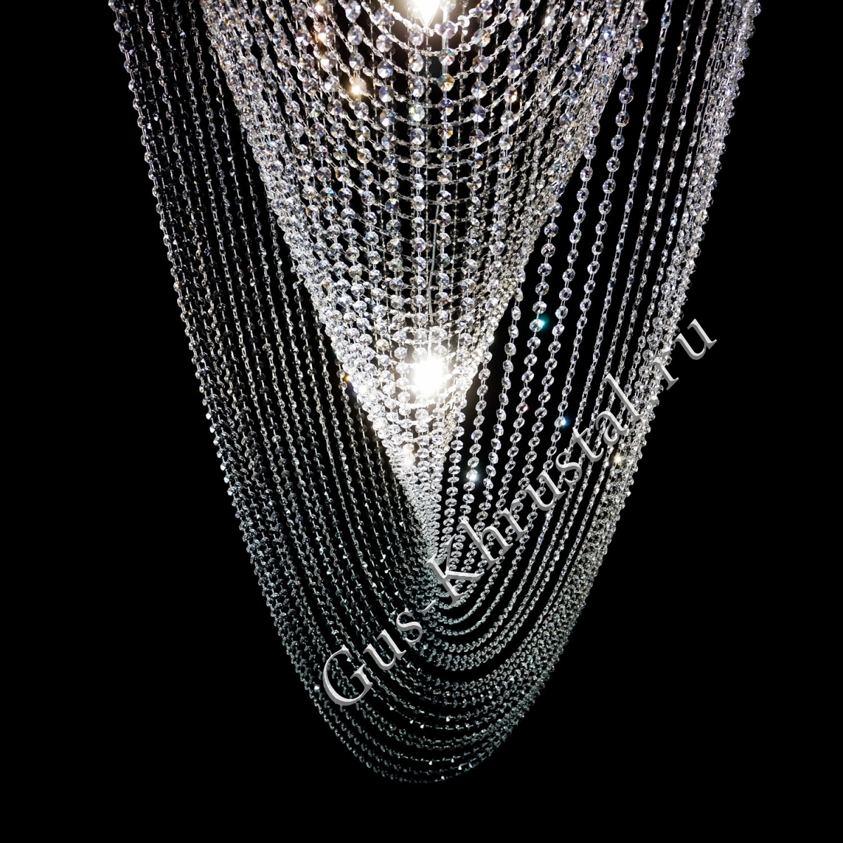 Люстра Водоворот Длинный