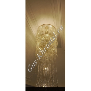 Люстра Италия Винтаж 3 яруса (Журавль) - фото в интерьере